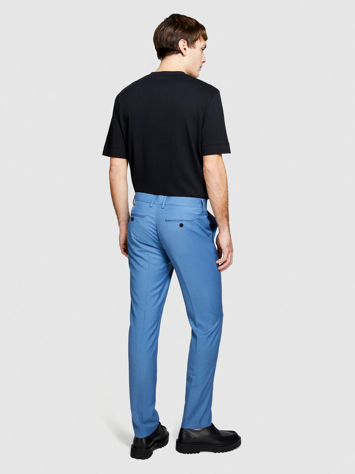 Formal trousers - men's slim fit trousers - Blue | Sisley image number 3